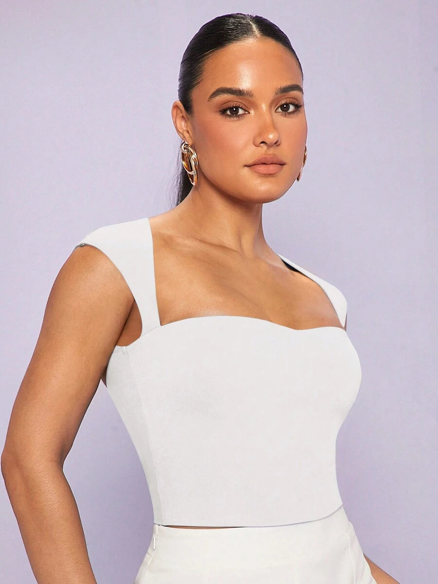 Silquee Gola Sweetheart Sólido Top Tank