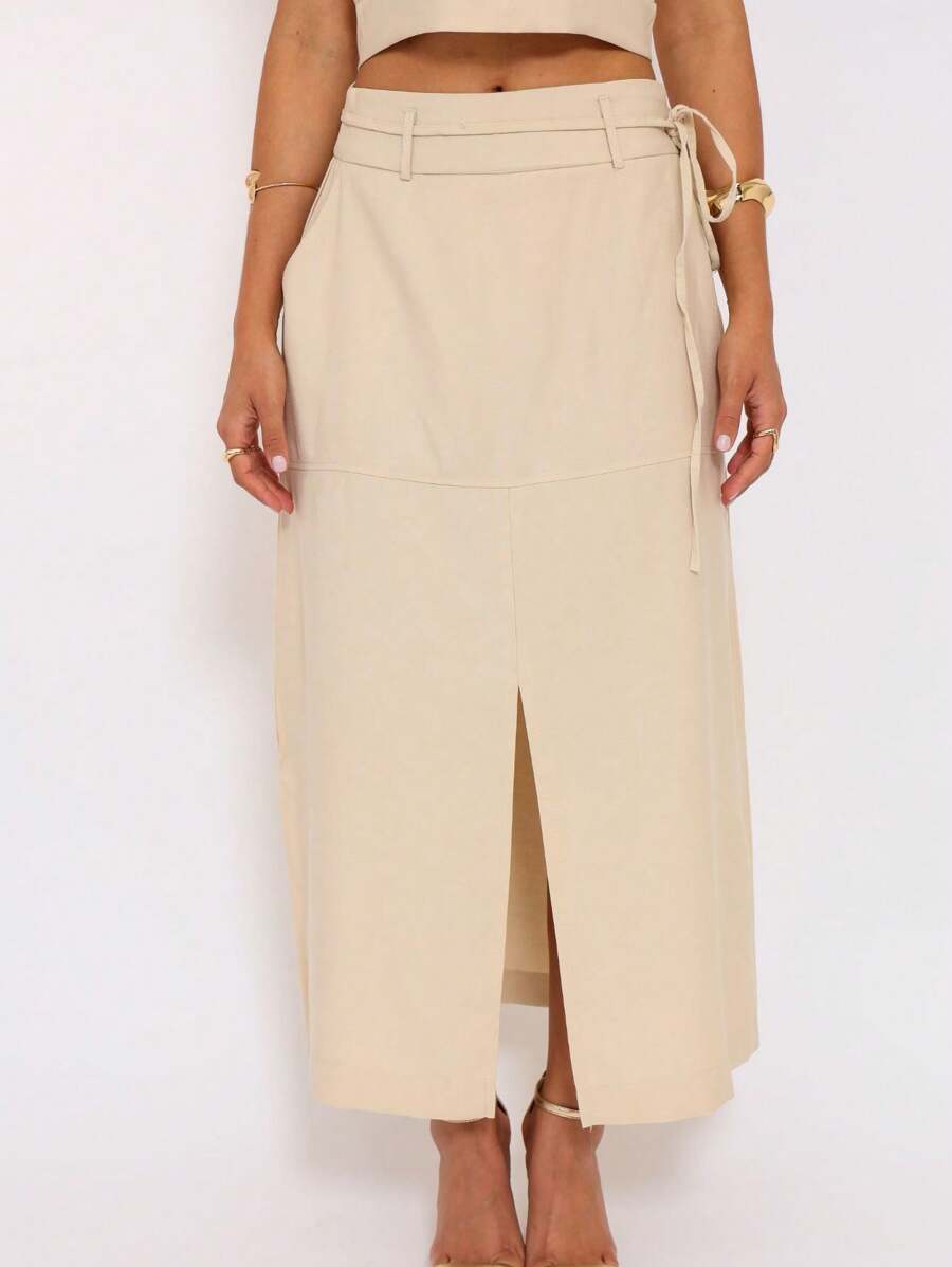 Conjunto  Cropped e Saia Alfaiataria Marrant