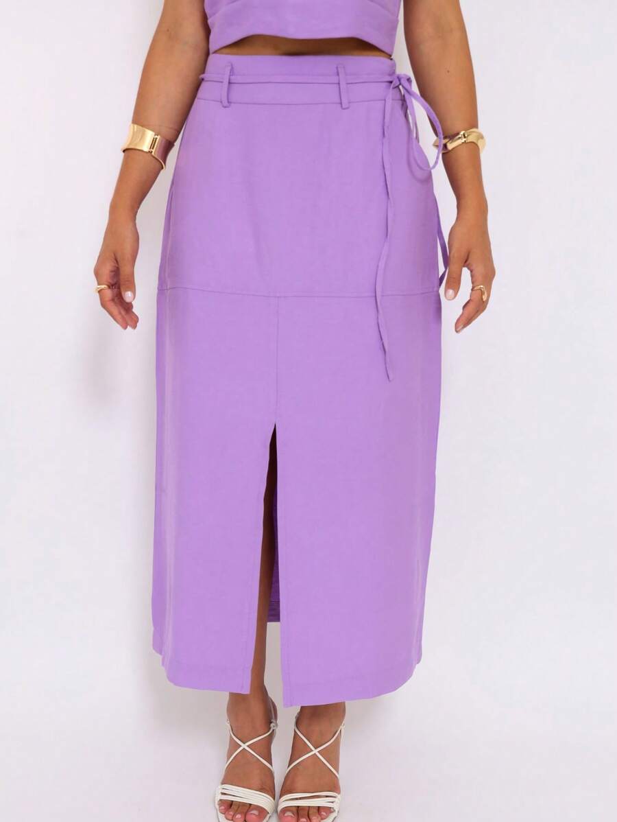 Conjunto  Cropped e Saia Alfaiataria Marrant