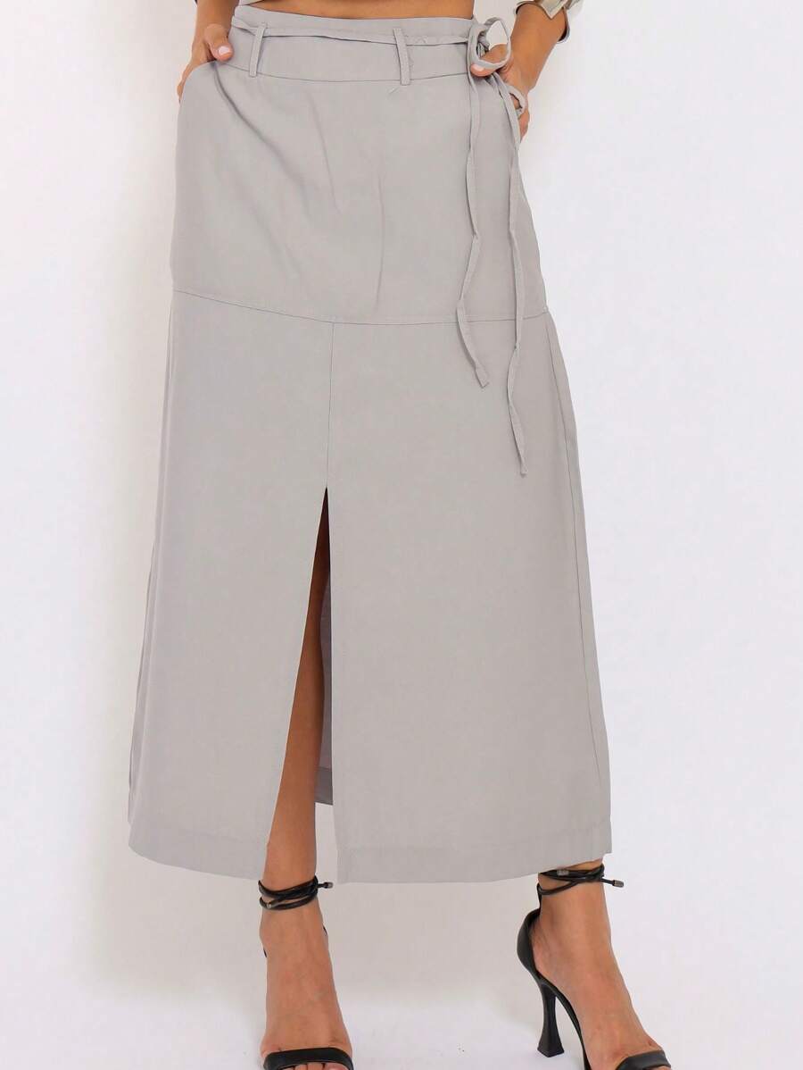 Conjunto  Cropped e Saia Alfaiataria Marrant