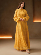 Anewsta Vestido Elegante de Manga Longa de Renda Bordô Máxi para Mulheres, Conjunto de Roupas Brancas de Primavera para Mulheres