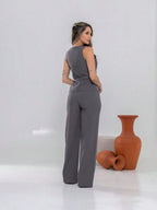 Conjunto de colete e calça Pantalona