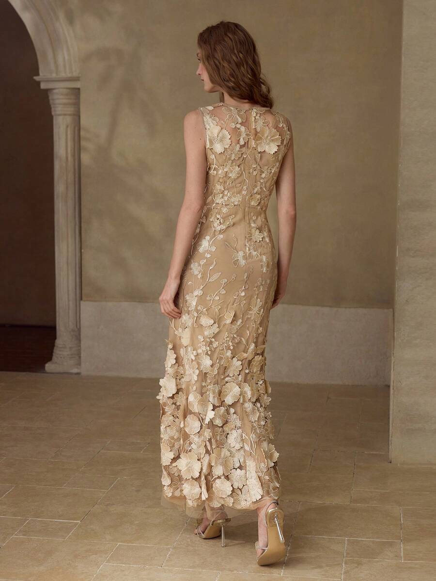 Vestido Floral Contorno