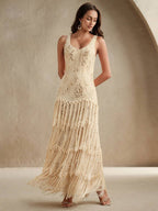 Vestido Elegância com Franjas