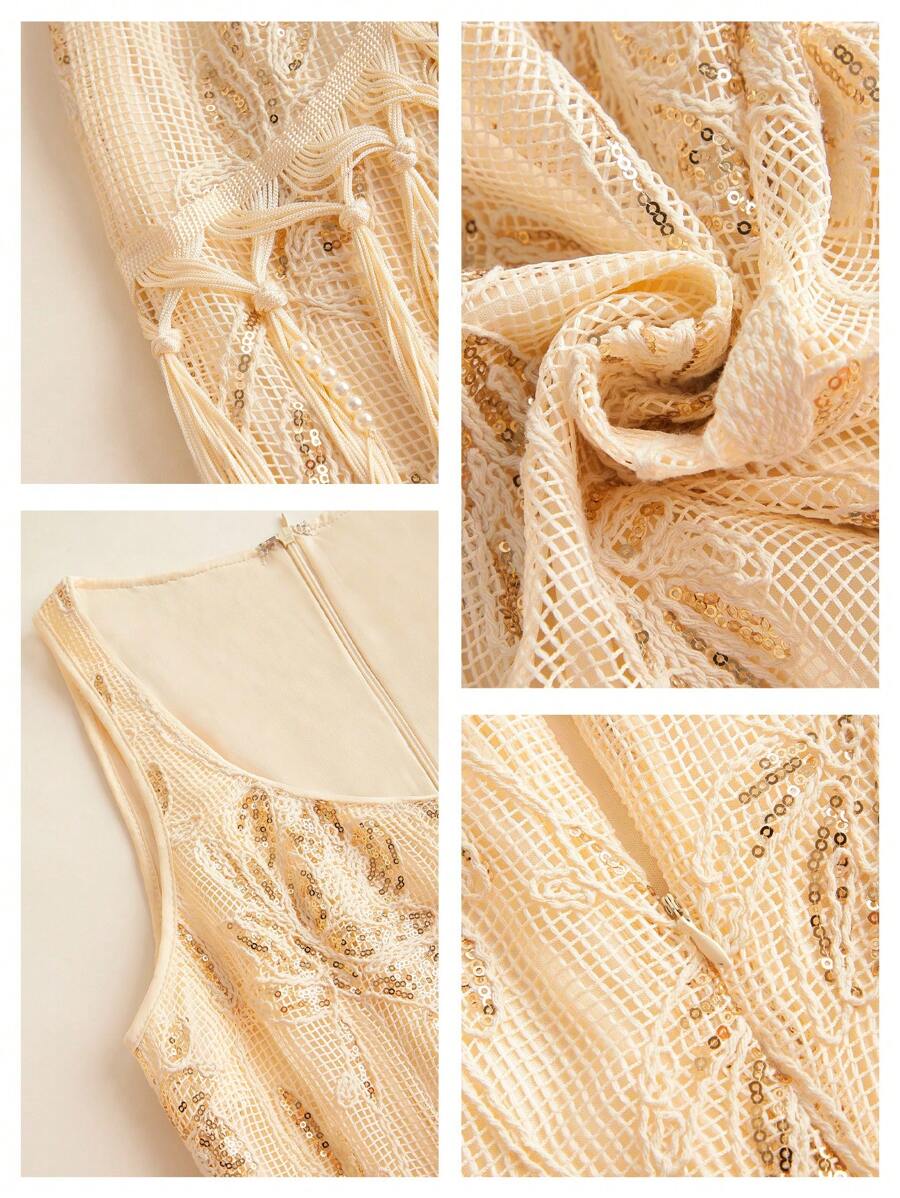 Vestido Elegância com Franjas
