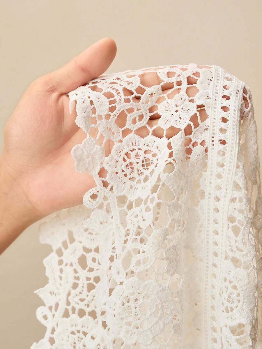 Anewsta Vestido Feminino de Manga Curta Bege com Painel Plissado, Splice de Renda Elegante e Gracioso