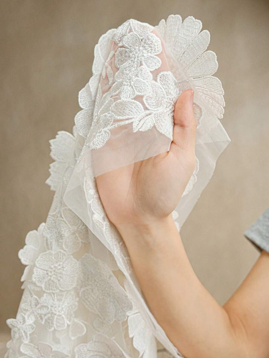 Anewsta Novo Vestido Longo Elegante Feminino com Cintura Marcada e Decote em V Embelezado com Flores 3D, Adequado para Verão, Festivais, Elegante, Férias, Festa, Convidado de Casamento