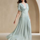 Vestido Longo Azul Claro