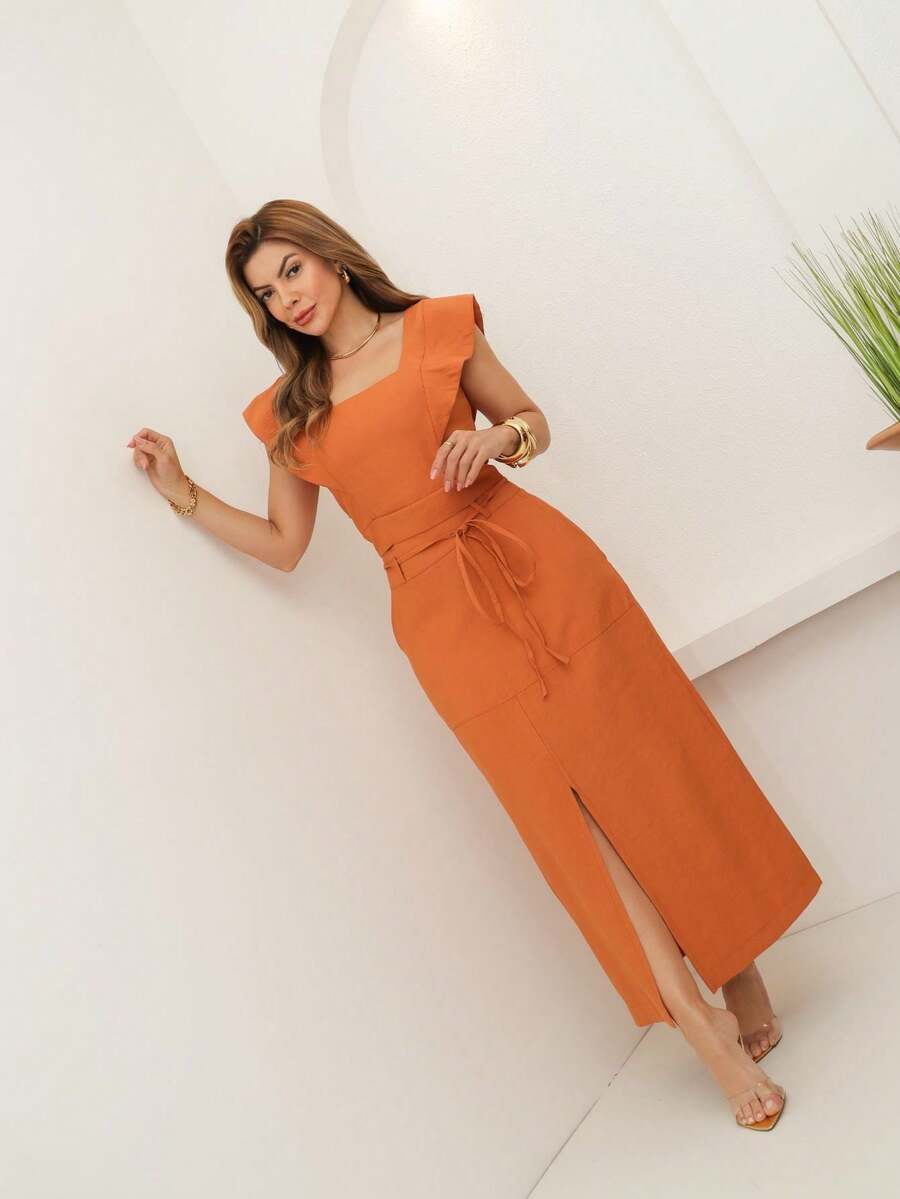 Conjunto  Cropped e Saia Alfaiataria Marrant