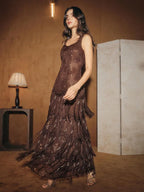 Vestido Elegância com Franjas