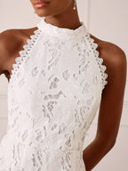 Vestido Midi Bodycon Sem Mangas com Estampa Floral