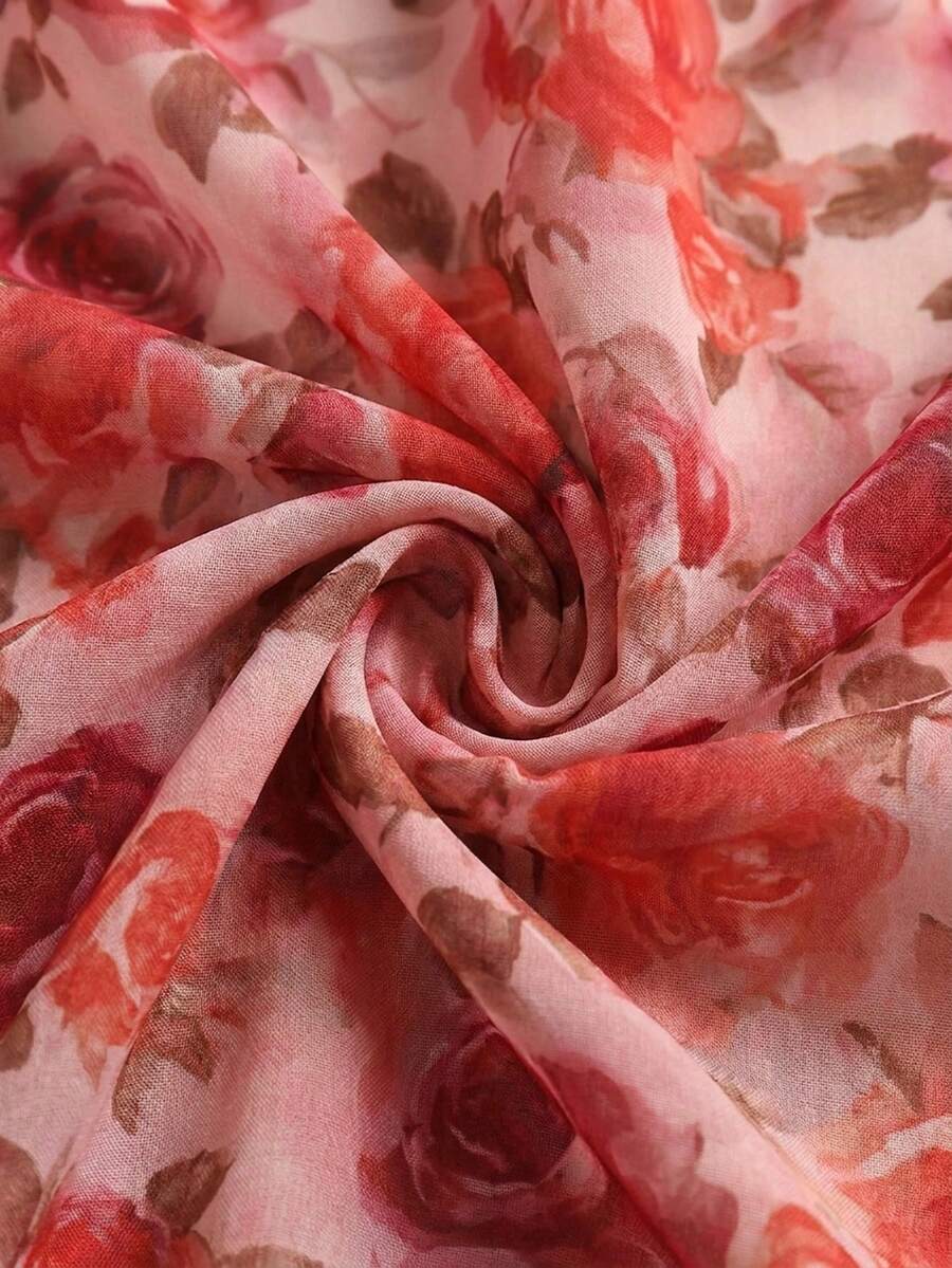 BELROSIE Vestido Floral Drapeado Assimétrico Sem Mangas Elegante e Romântico, Versátil para Férias, Sexy Decote Nas Costas, Estilo Boho Fashionável para o Verão