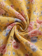 BELROSIE Vestido Floral Drapeado Assimétrico Sem Mangas Elegante e Romântico, Versátil para Férias, Sexy Decote Nas Costas, Estilo Boho Fashionável para o Verão