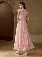 MOTF PREMIUM NOVA CHEGADA PRIMAVERA 2026 VESTIDO DE RENDA FLORAL ELEGANTE FEMININO